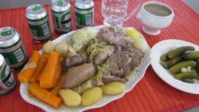 chou blanc : Assiette de hochepot façon brugeoise