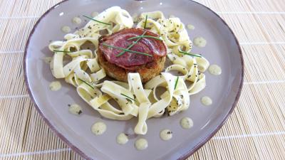 Recettes rapides : Assiette de croustillant au loup de mer