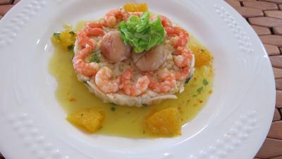 Image : recette Rémoulade de céleri-rave et pommes et noix de saint-Jacques