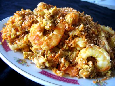 Image : recette Crevettes à la chinoise