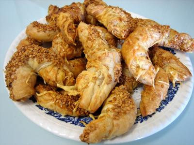 Fromages : Croissants à l'emmental et graines de sésame