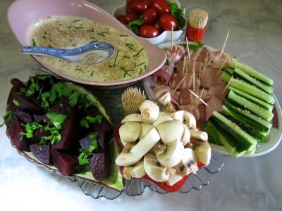 Cuisine diététique : Crudités apéritif