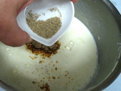 Crumble aux haricots verts et sa crème d'ail - 8.2