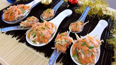 Recettes rapides : Cuillères de truite fumée