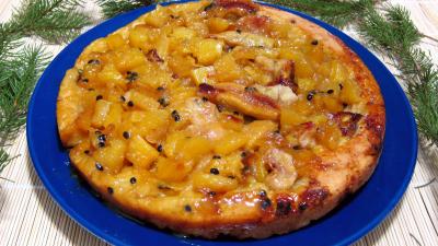 Noël : Tatin à l'ananas, fruit de la passion et bananes