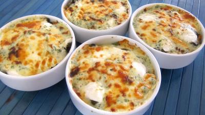 gratinées : Petit gratin de navets et carottes gratinés au chèvre frais