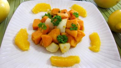 Recette Assiette de patates douces façon américaine