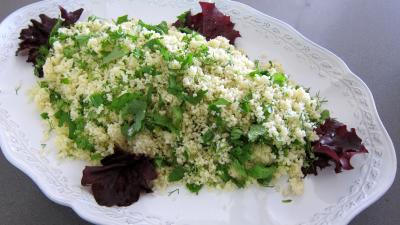 Couscous, légumes, fines herbes et gambas - 6.3