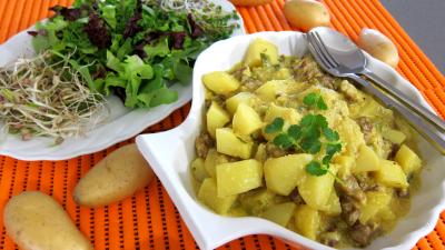 noix de coco : Coupe de Massamam d'agneau
