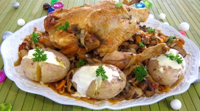 Image : recette Faisan au chou et aux carottes