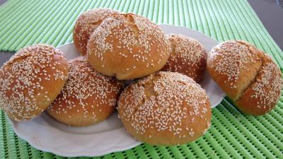 farine : Plat d'hamburgers