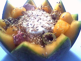 Image : recette Salade de melon aux graines de sésame