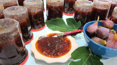 Image : recette Confiture de figues aux mendiants
