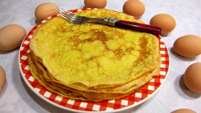 Recettes rapides : Assiette de crêpes au safran et au marsala