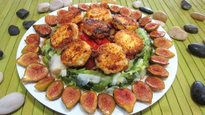 Image : recette Crottins de chèvre en salade