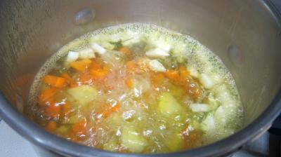 Epinards, carottes, poireau en velouté - 6.4