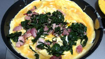 Omelette au chèvre et pissenlits - 6.3