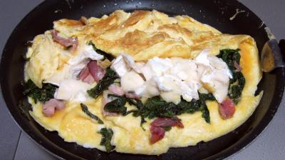 Omelette au chèvre et pissenlits - 7.1