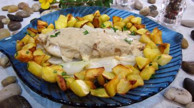 Poissons : Lotte et pommes de terre sautées