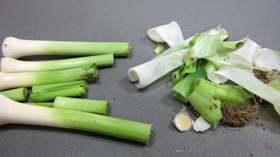 Brandade de gambas aux poireaux - 1.1