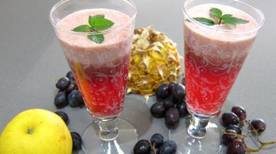 La cuisine des grand-mères : Verres de cocktail de fruits d'automne