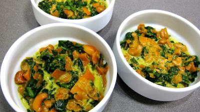 Epinards et oeufs à l'indienne à ma façon - 4.3