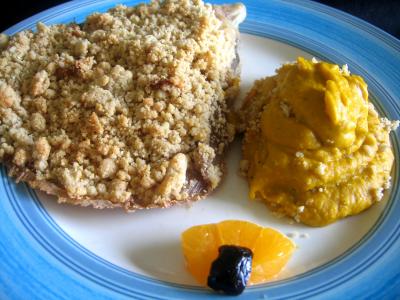 Recette Assiette de raie façon crumble