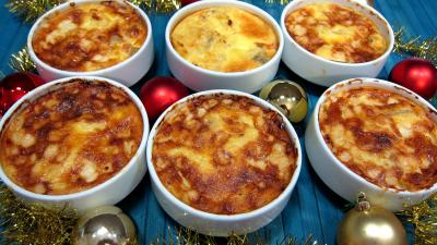Légumes : Cassolette de polenta aux fromages de chèvre