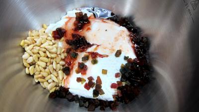 Gâteau fromage blanc aux spéculoos et ses fruits confits - 4.1