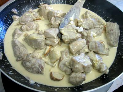 Sauté de porc au brie et aux cèpes - 13.3