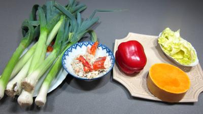Ingrédients pour la recette : Poireaux en salade