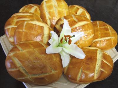 Pain : Assiette de petits pains arabes