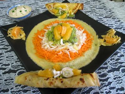 vinaigre de riz : Salade de kiwis et sa sauce à la noix de coco