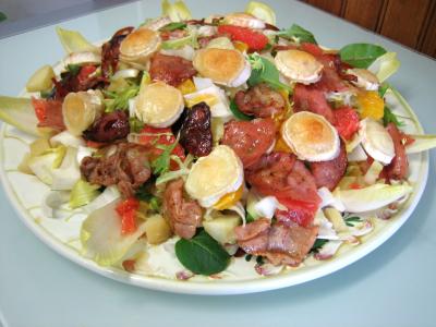 pomélo : Salade aux restes de pommes de terre vapeur et chèvre