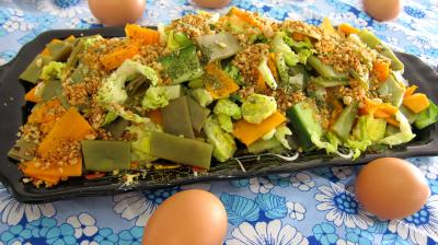 Entrées & salades : Plat d'haricots plats en salade