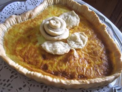 Recette élaborée : Tarte au roquefort