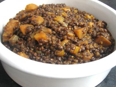 Image : recette Lentilles à la tomate à la Marocaine