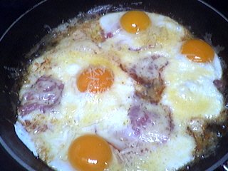 Oeufs : Oeufs au bacon