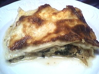Fromages : Assiette de lasagnes aux épinards