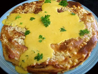 Fromages : Gâteau de crêpes au sarrasin et aux fromages