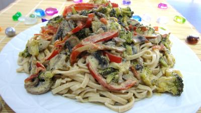 Tagliatelle au poivron et champignons - 8.1