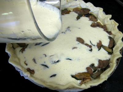 Courgettes aux champignons en quiche - 9.3