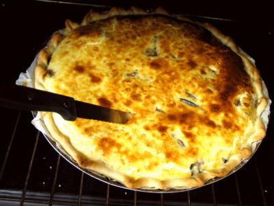 Courgettes aux champignons en quiche - 10.2