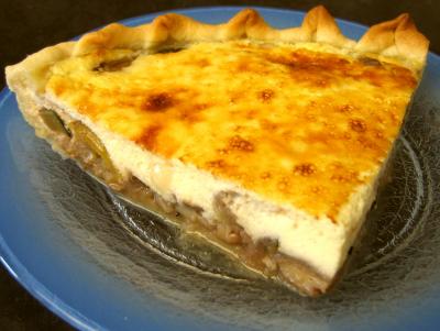 Image : recette Courgettes aux champignons en quiche