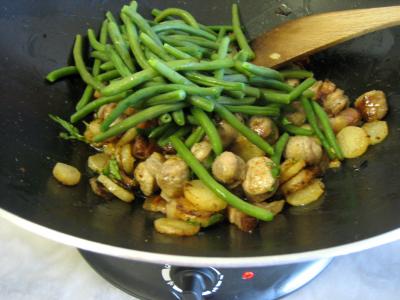 Navets et haricots verts au wok - 9.2
