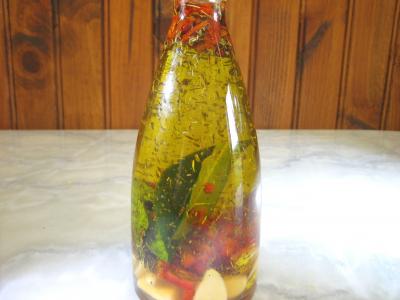 Recette Huile pimentée en bouteille