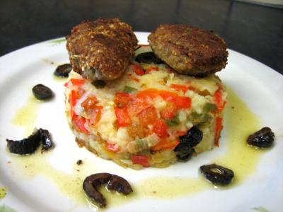 Poissons : Croquettes de sardines et purée de légumes