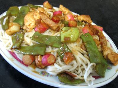 soja : Assiette de nouilles au soja
