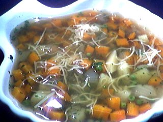 Recette Soupière de soupe aux petits pois