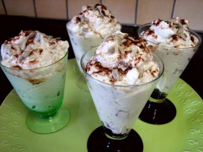 Recette Verrine de mousse au fromage blanc aux pêches